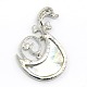 Mixtes pendentifs coquille rose SSHEL-N004-19-3