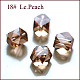 Abalorios de cristal austriaco de imitación SWAR-F084-4x4mm-18-1