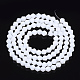 Opaque Solid Color Glass Beads Strands X-GLAA-Q080-4mm-B05-2