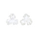 Tappi di perline con perla imitazione plastica a 3 petalo X-OACR-T018-05-2