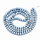 Chapelets de perles en hématite synthétique sans magnétiques G-N0318-02A-2
