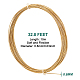 BENECREAT 20 Gauge/0.8mm Engraved Twist Gold Wire Textured Copper Wire for Ring Making CWIR-WH0004-01G-01-2