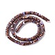 Brins de perles synthétiques assemblées en bronzite et jaspe impérial G-I318-03A-4