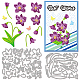 2 Stück 2 Stile Dendrobium Kohlenstoffstahl Stanzformen Schablonen DIY-WH0309-1266-1