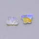 Perles en verre electroplate transparent  GLAA-P037-02A-AB04-2