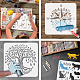 Plastic Drawing Painting Stencils Templates DIY-WH0396-0109-4