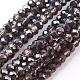 Electroplate Glass Faceted Rondelle Beads Strands EGLA-D020-3x2mm-12-1