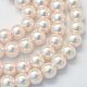 Backen gemalt pearlized Glasperlen runden Perle Stränge HY-Q003-6mm-41-1