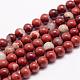 Chapelets de perles en jaspe rouge naturel G-K153-B19-12mm-1