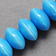 Perles en porcelaine manuelles PORC-Q173-15x10mm-06-2