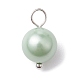 Shell Pearl Dyed Round Charms PALLOY-JF02245-01-2