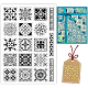 BENECREAT Background Clear Stamps Mandala Geometri Floral Border Pattern PVC Silicone Stamps for DIY Scrapbooking DIY-WH0167-57-0049-1