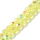 Chapelets de perles en verre électroplaqué GLAA-Q099-E01-M02-2
