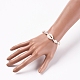 Nylon regolabile bracciali intrecciati cavo di perline BJEW-JB05066-01-5
