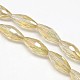 Electroplate Crystal Glass Rice Beads Strands EGLA-F044-A06-1