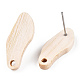 Fornituras de aretes de madera de fresno EJEW-N017-011S-3