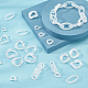 Pandahall elite 100pcs 5 anneaux de liaison en acrylique transparent de style PACR-PH0001-03-6