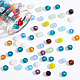 Ahadermaker 20 brin 20 brins de perles de verre de couleurs GLAA-GA0001-65-4