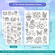 4 Sheets 11.6x8.2 Inch Stick and Stitch Embroidery Patterns DIY-WH0455-064-2