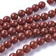 Chapelets de perles en jaspe rouge naturel G-F348-01-6mm-A-2