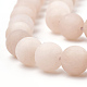Chapelets de perles de jade blanche naturelle G-T106-251-1-2