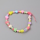 Acrylic Beaded Mobile Straps HJEW-WH0011-40-1
