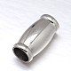 304 Stainless Steel Magnetic Clasps with Glue-in Ends STAS-M200-B-01-2