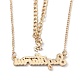 Alloy Double Layered Necklaces NJEW-B0002-06G-2