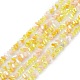 Brins de perles de verre de galvanoplastie de couleur dégradée GLAA-E042-02D-1