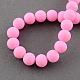 Painted Glass Bead Strands X-DGLA-S072-8mm-02-2