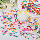 SUNNYCLUE 800Pcs 8 Colors Opaque Plastic Beads KY-SC0001-86-4