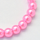 Baking Painted Pearlized Glass Pearl Round Bead Strands X-HY-Q330-8mm-68-2