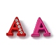 Spray Painted Zinc Alloy Slide Charms ALRI-WH0005-13A-3