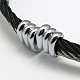 Bracelet jonc en 304 acier inoxydable BJEW-F003-75HG1-3