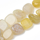 Naturelles agate jaune brins de perles G-S299-93-1