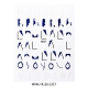 Nail Art Stickers Decals MRMJ-R128-1337-2