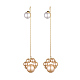 Glass Pearl Dangle Earrings EJEW-JE03771-03-1