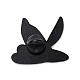 Chapeau de sorcière avec broche en émail oreille de lapin JEWB-O005-H04-2