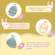 Olycraft 48 шт. пасхальный сплав эмалированные подвески яйцо кролик кулон подвески 12 стиля пасхальные подвески для ожерелья браслет изготовления ювелирных изделий поделки своими руками ENAM-OC0001-08-4
