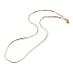 Messing Schlangenkette Halsketten X-NJEW-I247-03G-1