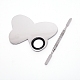 Stainless Steel Color Palette and Double Head Spoon Palette Spatulas Stick Rod MRMJ-WH0062-42P-1