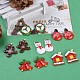 Christmas Theme Resin Cabochons CRES-X0010-17-1