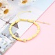 Verstellbare geflochtene Perlenarmbänder aus Nylonfaden BJEW-JB06048-5
