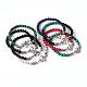 Gemstone Beaded Bracelets BJEW-N0004-001-1