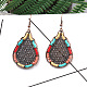 Bohemian Style Alloy Dangle Earrings EJEW-F238-25-4