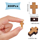 SUNNYCLUE 200Pcs Cross Beads Bulk Wooden Cross Beads Wood Beaded Crosses Charm Natural Mini Tiny Cross Crucifix Charms Small Loose Spacer Beads for Jewelry Making Rosary Bracelets DIY Craft Supplies WOOD-SC0001-46-2