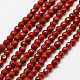 Chapelets de perles en jaspe rouge naturel G-A129-2mm-23-1