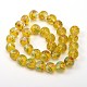 Sable d'or à la main de forme ronde perles au chalumeau cahoteuse LAMP-L043-08-2