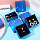 SUPERFINDINGS 20pcs Cardboard Jewellery Gift Boxes Starry Sky Pattern Square for Necklaces Bracelets Earrings Rings Womens Presents with Sponge Pad Inside 2.9x2.9x1.3inch CBOX-BC0001-40B-6