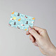 Прямоугольные пластиковые водонепроницаемые наклейки для карт из ПВХ DIY-WH0432-101-5